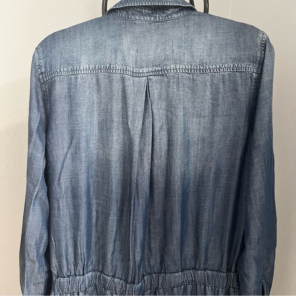 Cloth & Stone Indigo Denim Overalls - Picture 9 of 13